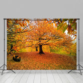 Aperturee - Aperturee Autumn Deciduous Forest Warm Photography Backdrop